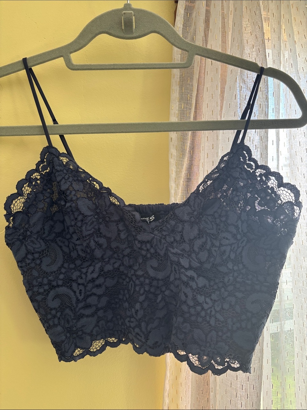 NWT Express Blue Lace Cropped Cami